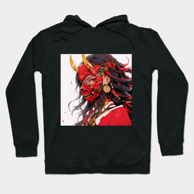 Demon Girl Hoodie by taoistviking